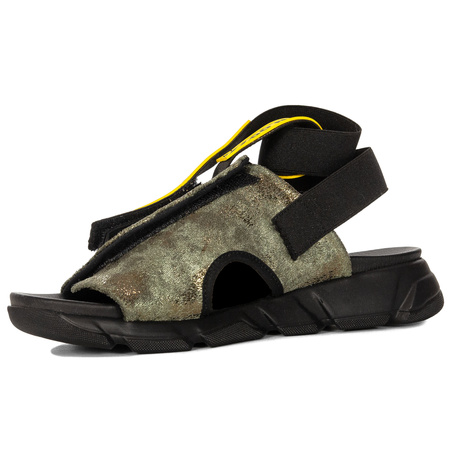 Maciejka Women's Leather Sandals Green