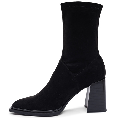 Maciejka Women's Leather Ankle Boots with Suede Upper Black K7804-01/00-7