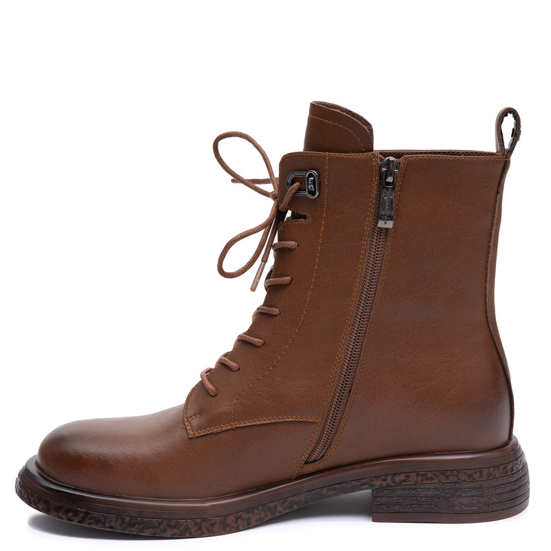Maciejka Leather Ankle Boots Timeless Elegant Brown K7751-29/00-7