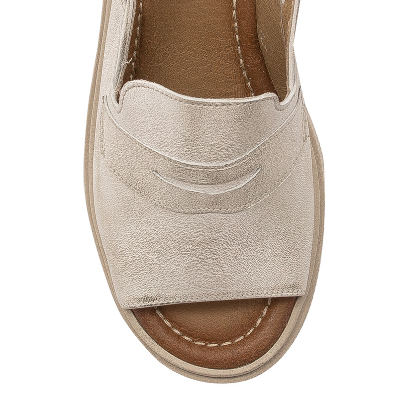 Maciejka Beige & Gold Sandals 06039-04-00-1