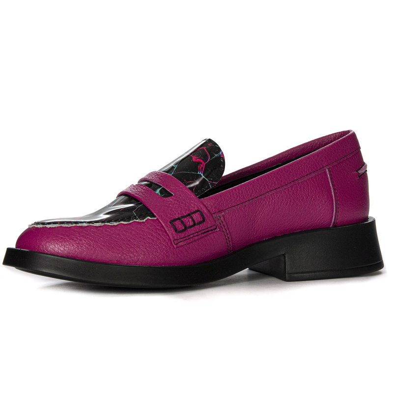 Maciejka Women's Shoes Fuchsia Leather Lords 06250-15/00-1