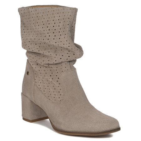 Maciejka Cappucino Suede Boots 6005A-04/00-6