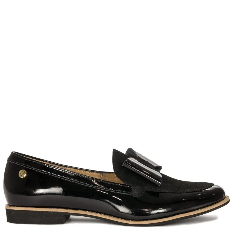 Maciejka Black Flat Shoes 04099-01/00-5
