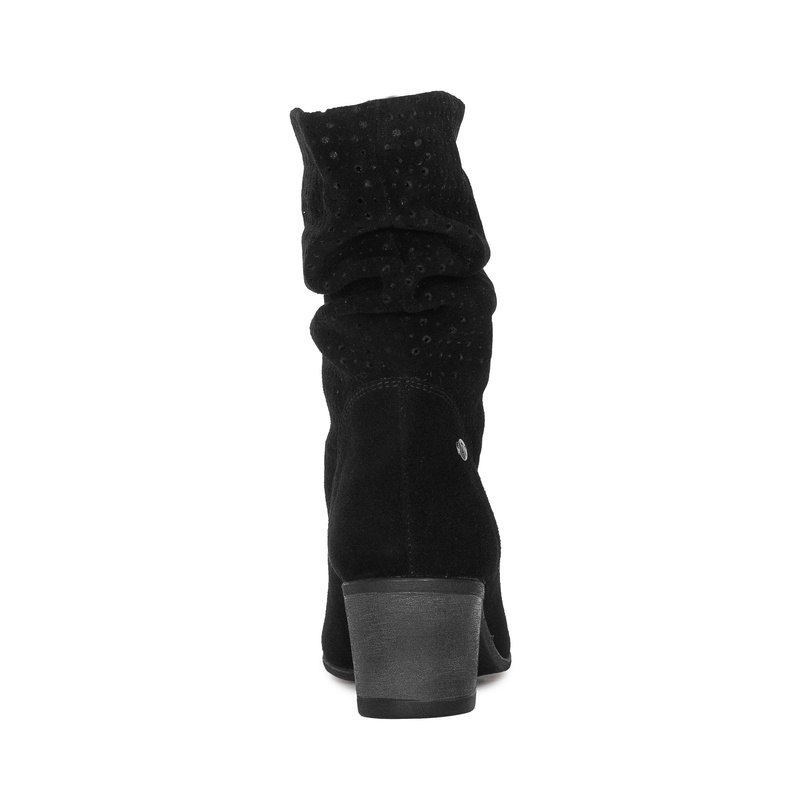 Maciejka Women's Leather Velour Boots Black