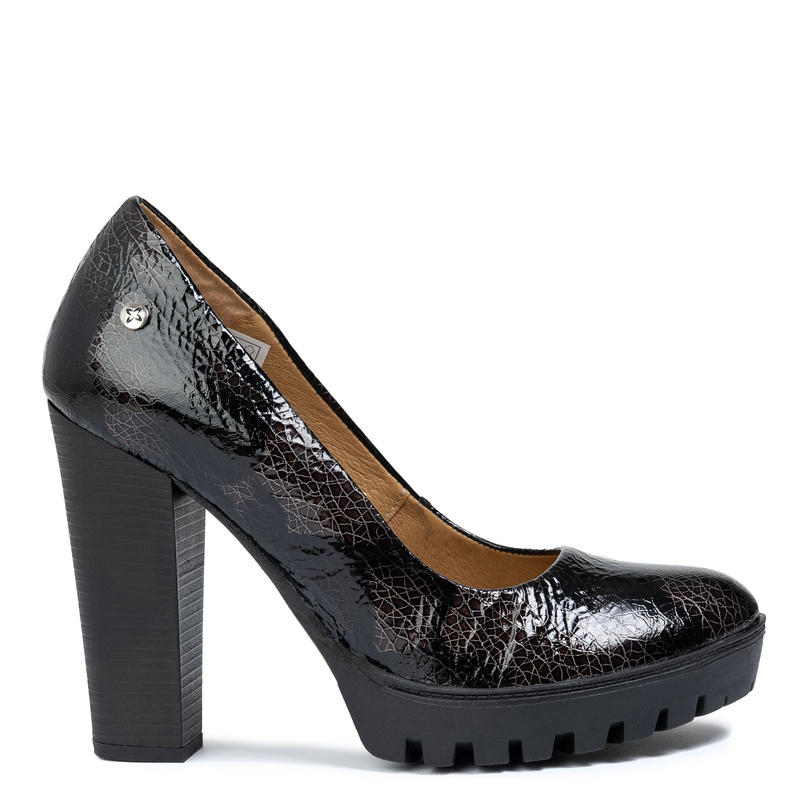 Maciejka Premium Leather Pumps on Block Heel and Platform 2629W-06-00-1