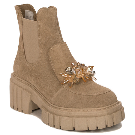 Maciejka Beige Corda women's Boots 2857J-04/00-8