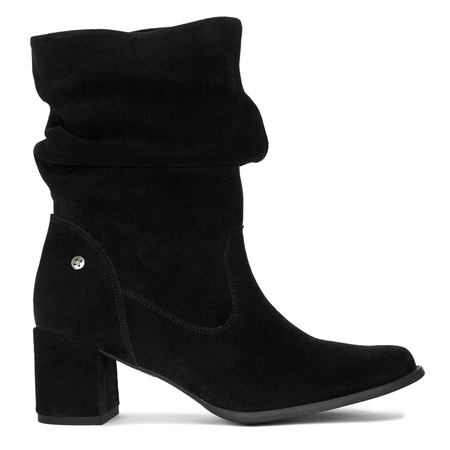 Maciejka Black Suede Boots 06005-01/00-6