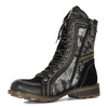Maciejka Women's Leather Boots Black and Gold