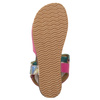 Maciejka Women's Leather Sandals Pink Turquoise