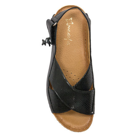 Maciejka Leather Black Ombre women's Sandals