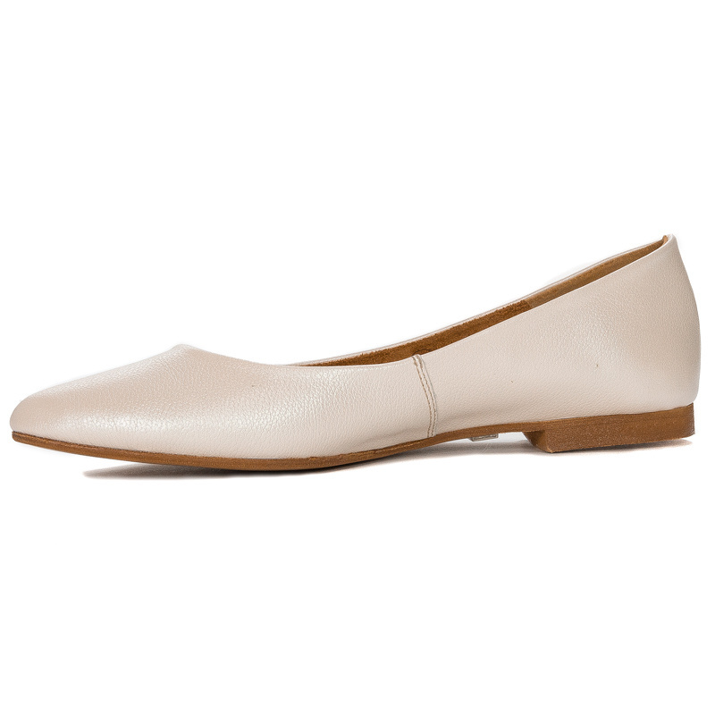Maciejka Light Beige Ballerina 04100-26/00-8