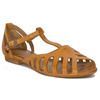 Maciejka Women's flat sandals leather Orange