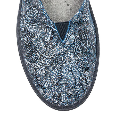 Maciejka Navy+Grey Flat Shoes 04078-54/00-0