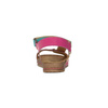 Maciejka Women's Leather Sandals Pink Turquoise