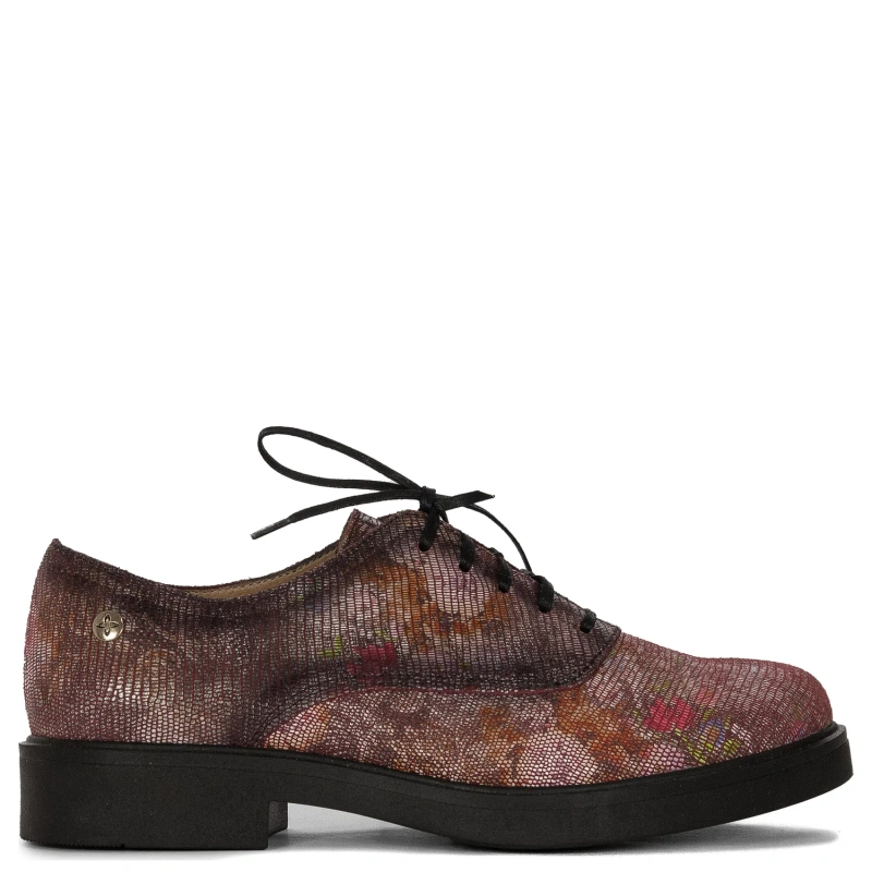 Maciejka Women's Leather Half Shoes Maroon