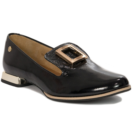 Maciejka lacquered Black Flat Shoes