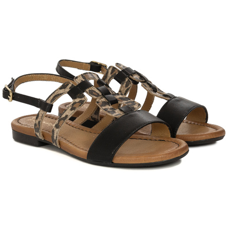 Maciejka Women's Leather GoldMaciejka Women's Leather Sandals Black LeopardSandals