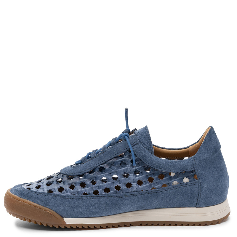 Maciejka Women's Leather Openwork Sneakers Navy Blue 07323-17/00-1