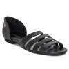 Maciejka Women's flat sandals natural leather Black