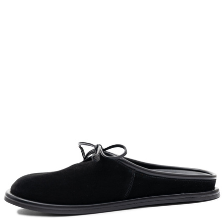 Maciejka Leather Slip-On Mules Open Back Black K7514-01/00-1