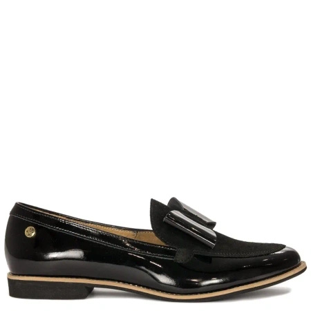Maciejka Black Flat Shoes 04099-01/00-5