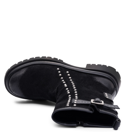 Maciejka Natural Leather Classic Black Ankle Boots Timeless Elegance K7727-01/00-7