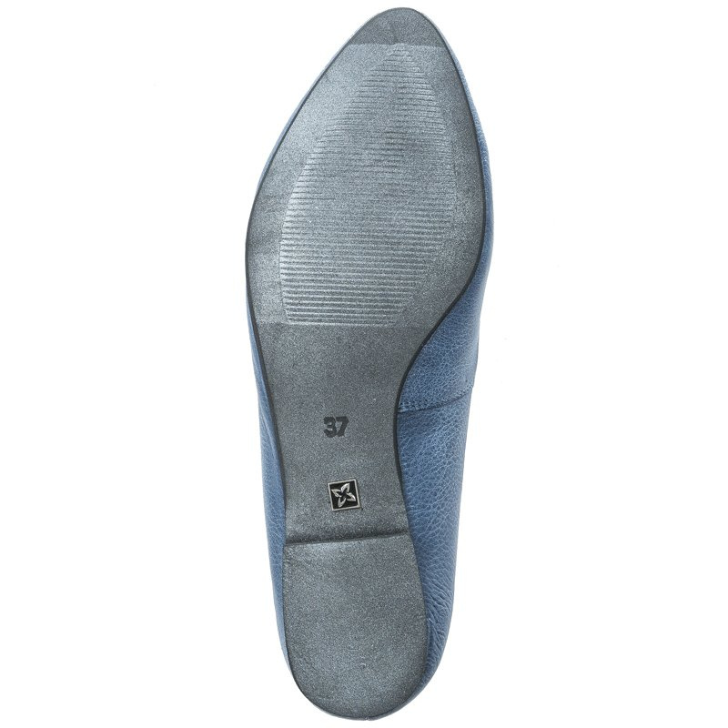 Maciejka Skórzane Baleriny Jeans 04100-17/00-8