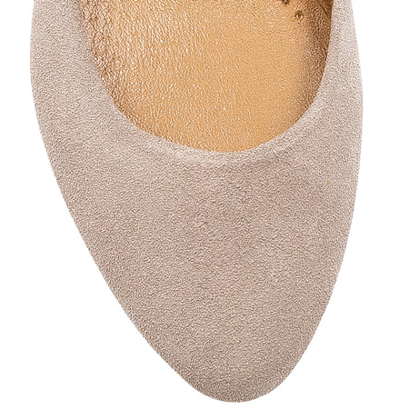 Maciejka Suede Leather Ballerinas Almond-Toe Beige 04100-42/00-8