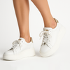 Maciejka Women’s Leather Platform Sneakers — White 06191-11/00-8