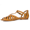 Maciejka Women's flat sandals leather Orange