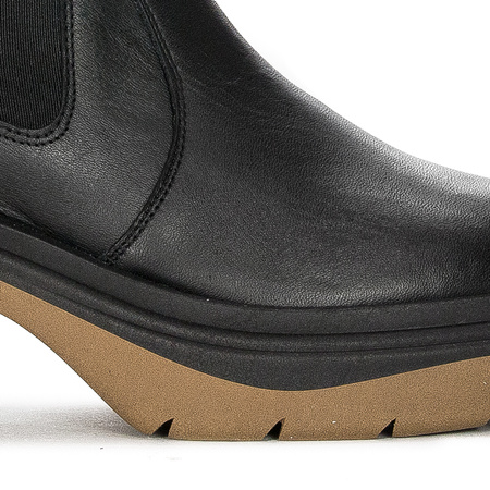 Maciejka Black+Dark Beige Boots 05746-10/00-7