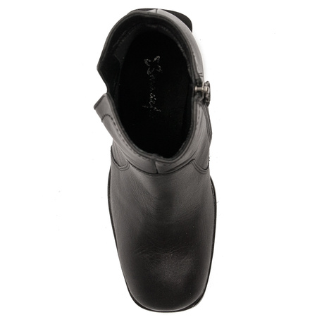 Maciejka Black Leather Women's Boots 05687-01/00-7
