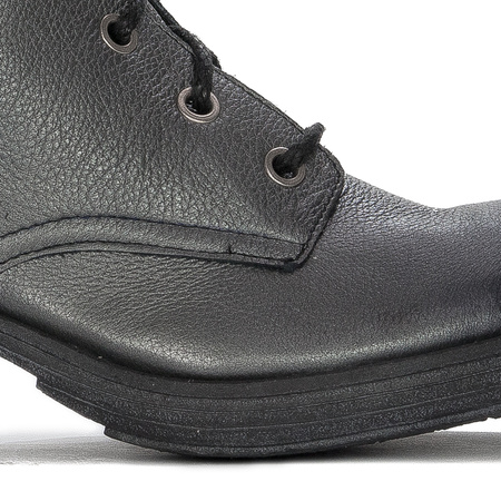 Maciejka Leather Heeled Ankle Boots Graphite 3750S-20/00-3