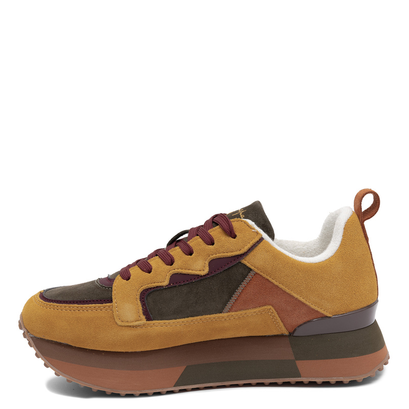 Maciejka Women's Suede Platform Sneakers, Casual Shoes Multicolor M7359-07/00-7