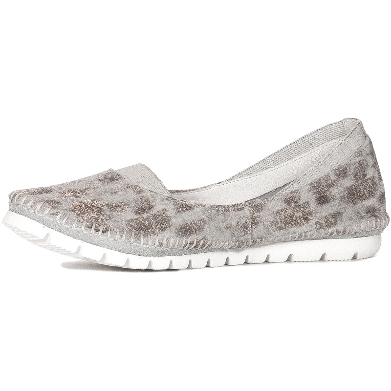 Maciejka White Ballerina Shoes 05840-11/00-1