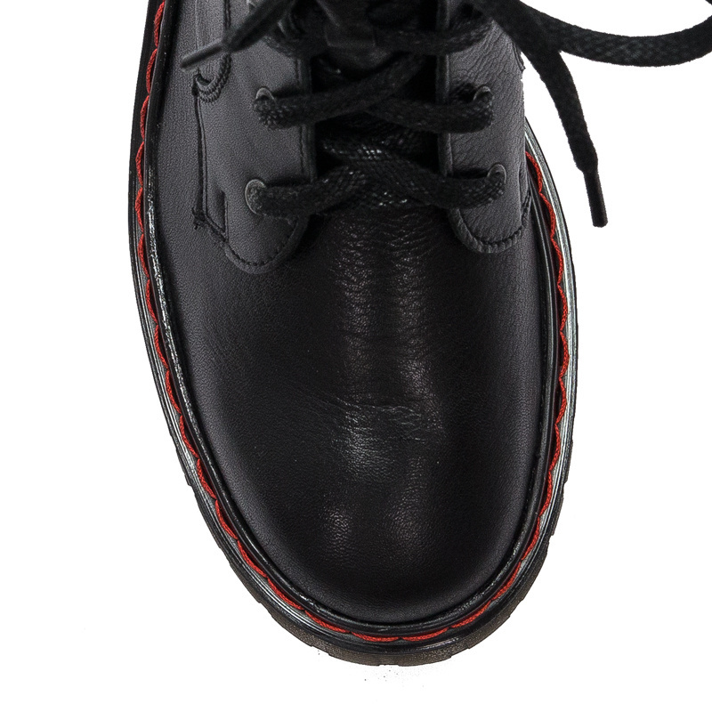 Maciejka Black Lace-up Boots 1609B-01/00-6