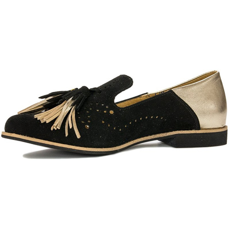 Maciejka Black Flat Shoes 04484-01/00-5