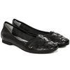 Maciejka Leather Ballerinas Woven Detail Black 01358-01/00-0