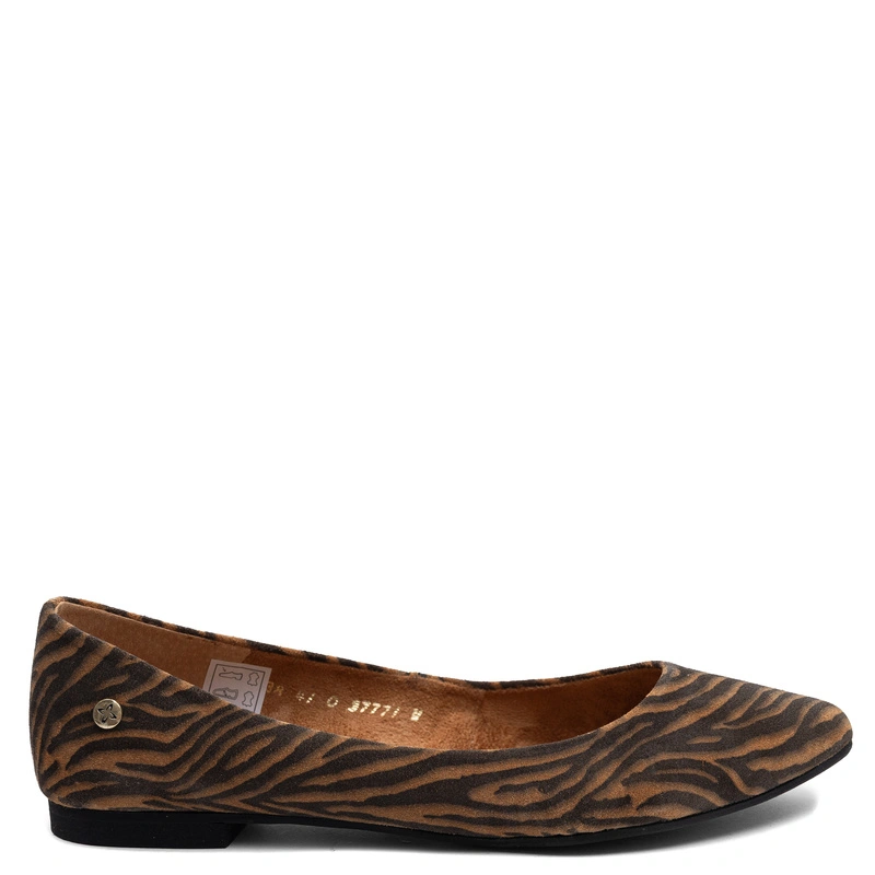 Maciejka Leather Ballerinas Animal Print Soft Multicolored 4100W-10/00-8
