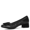 Maciejka Leather Pumps Block Heel With Bow Black P7220-01/00-7