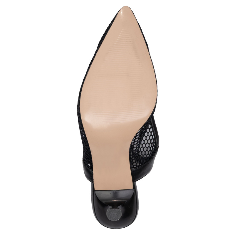Maciejka Czółenka Slingback na Szpilce 8 cm Czarne K7507-01/00-0</h1