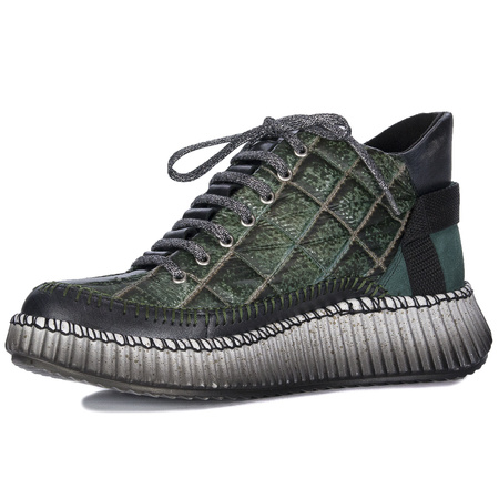 Maciejka Women's Leather Green Boots 06752-09/00-8