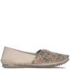 Maciejka leather loafers laser-cut floral beige 1930B-04/00-0