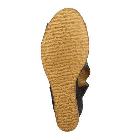 Maciejka Women's Leather Sandals Black And Rude