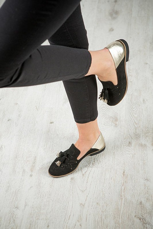Maciejka Black Flat Shoes 04484-01/00-5