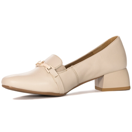 Maciejka Women's Light Beige Leather Pumps