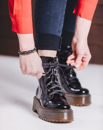 Maciejka Black leather women's Boots