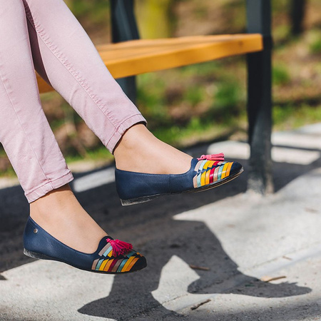 Maciejka Navy Blue Ballerina 04016-17-00-5