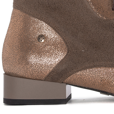 Botki Damskie Maciejka Skórzane Jasny Brąz 6193A-14/00-8