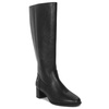 Maciejka Leather Knee-High Boots Stable Block Heel Black A7165-01/00-7